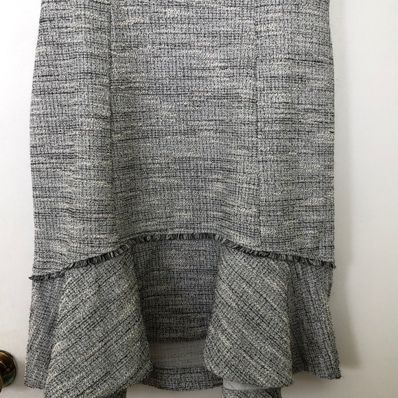 Banana Republic Fringe Boucle Dress Sz 14 - Picture 2 of 4